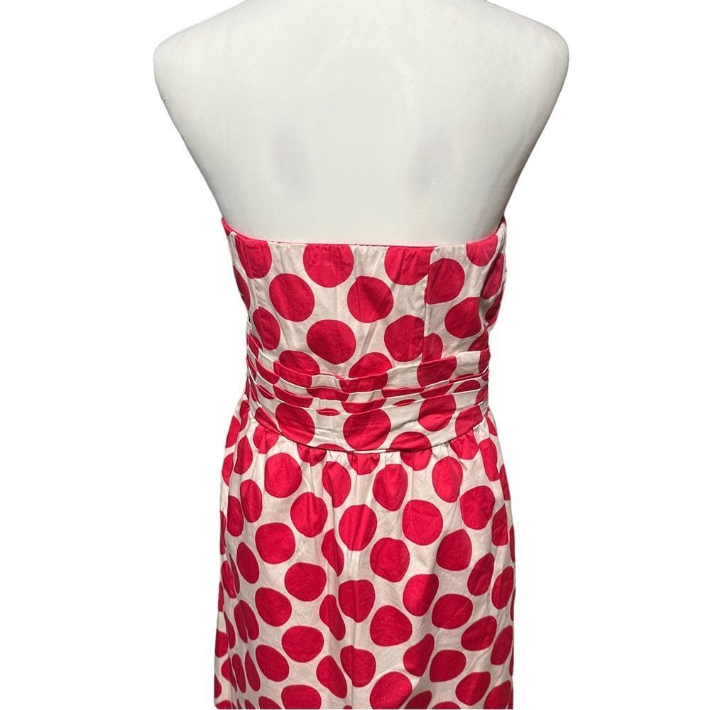 The Limited Pink Polka Strapless Dot Dress Sz8 - Picture 7 of 13